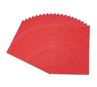 PATIKIL Papier Cartonné Pailleté 11,7x8,3", 20 Feuilles A4 Épaisses et Scintillantes Sans Perte de Paillettes pour Scrapbooking, Fabrication de Cartes DIY, Projets d'Artisanat, Rouge
