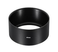 PATIKIL Pare-Soleil 67mm, Pare-Soleil à Surface Givrée à l'Intérieur Anti-Reflet avec Chiffon de Nettoyage pour Objectif d'Appareil Photo, Noir