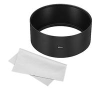 PATIKIL Pare-soleil pour objectif 82 mm, surface givrée longue mise au point antireflet avec chiffon de nettoyage pour objectif d'appareil photo, noir pour Nikon, Fujifilm, Pentax, Leica