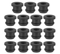 PATIKIL Passe Cable Bureau pour 10mm Diamètre du Trou, 7mm ID Passe Fil Caoutchouc 15Pcs pour Œillet de Câblage, Pare-Feu Automobile, Bouchons de Protection Des Câbles, Noir