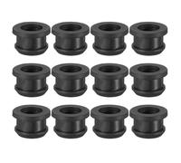 PATIKIL Passe Cable Bureau pour 13mm Diamètre du Trou, 10mm ID Passe Fil Caoutchouc 12Pcs pour Œillet de Câblage, Pare-Feu Automobile, Bouchons de Protection Des Câbles, Noir