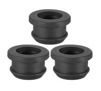 PATIKIL Passe Cable Bureau pour 20mm Diamètre du Trou, 16mm ID Passe Fil Caoutchouc 3Pcs pour Œillet de Câblage, Pare-Feu Automobile, Bouchons de Protection Des Câbles, Noir