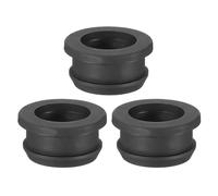PATIKIL Passe Cable Bureau pour 22mm Diamètre du Trou, 17.5mm ID Passe Fil Caoutchouc 3Pcs pour Œillet de Câblage, Pare-Feu Automobile, Bouchons de Protection Des Câbles, Noir