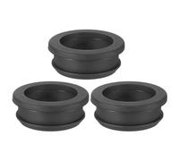PATIKIL Passe Cable Bureau pour 36.6mm Diamètre du Trou, 30.5mm ID Passe Fil Caoutchouc 3Pcs pour Œillet de Câblage, Pare-Feu Automobile, Bouchons de Protection Des Câbles, Noir