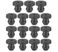 PATIKIL Passe Cable Bureau pour 5mm Diamètre du Trou, 2.5mm ID Passe Fil Caoutchouc 15Pcs pour Œillet de Câblage, Pare-Feu Automobile, Bouchons de Protection Des Câbles, Noir