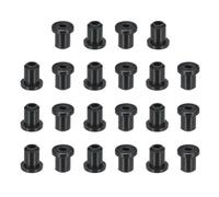 PATIKIL Passe-Fil En Caoutchouc De Silicone,22 Pcs 1/4"(6mm) Trou De Perçage, 3/16"(4mm) Diamètre Intérieur, Joint En Caoutchouc En Forme De Chapeau Pour Système D'irrigation Pare-Feu,Noir