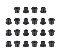 PATIKIL Passe-Fil En Caoutchouc De Silicone, 22 Pcs 3/8"(10mm) Trou De Perçage, 1/4"(6mm) Diamètre Intérieur. Cache-Trou En Caoutchouc Pour Système D'Irrigation Pare-Feu, Noir