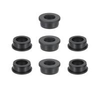 PATIKIL Passe-Fil En Caoutchouc De Silicone, 7 Pcs 1-1/4"(32mm) Trou De Perçage, 7/8"(22mm) Diamètre Intérieur. Bouchon En Caoutchouc Pour Câblage Système D'Irrigation Pare-Feu, Noir