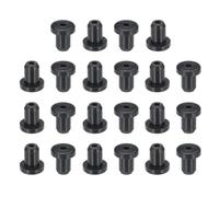 PATIKIL Passe-fil En Caoutchouc Silicone, 22 Pcs 3/16"(4mm) Trou de Perçage, 1/16"(2mm) Diamètre Intérieur. Bouchon En Caoutchouc Pour Système D'irrigation Pare-feu, Noir