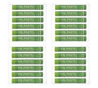 PATIKIL Pastels À L'huile Vert Herbe, 24Pcs Craies Grasses Douces Bâtons Crémeux Fournitures Artistiques Pour Peinture Dessin Mélange Graffiti Pour Débutants Artistes