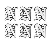 PATIKIL Patchs de Lettres Ancien Anglais en Fer 6Pcs Patchs Brodés à Coudre ou à Repasser Sur les Vêtements, Sacs à Dos, Chapeaux, Vestes, Chemises, Lettre N