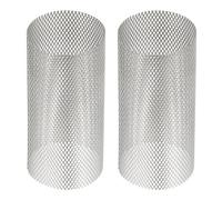 PATIKIL Pcs 40mm OD Crépine Maille, 80mm H Écran Y En forme de Crépine Filtre Vanne Maille Écran 304 Inox Acier Crépine Maille pour Débris Pompe Eau Huile Séparation