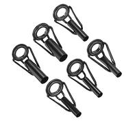 PATIKIL Pêche Canne Astuce Réparation Trousse,Mât Anneau Guide Remplacement pour Eau Salée Eau Douce Pêche