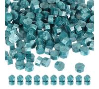PATIKIL Perles de cire à cacheter, 360 Pack de perles de cire octogonales pour cachet de sceau pour lettre d'invitation de mariage, enveloppe artisanale, vert