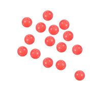 PATIKIL Perles de Pêche Lumineuses Qui Brillent dans Le Noir 10 mm, 100 Pcs Perles de Gréement en Caoutchouc Souple Rondes pour Poissons-Chats, Punch, Appâts, Eau Douce, Eau Salée, Rouge