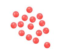 PATIKIL Perles de Pêche Lumineuses Qui Brillent dans Le Noir 6 mm, 100 Pcs Perles de Gréement en Caoutchouc Souple Rondes pour Poissons-Chats, Punch, Appâts, Eau Douce, Eau Salée, Rouge