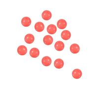 PATIKIL Perles de Pêche Lumineuses Qui Brillent dans Le Noir 8 mm, 100 Pcs Perles de Gréement en Caoutchouc Souple Rondes pour Poissons-Chats, Punch, Appâts, Eau Douce, Eau Salée, Rouge