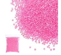 PATIKIL Perles en Mousse 2.5-3mm Billes en Polystyrène Rose | Mini Petites Billes Pour DIY Fournitures Artisanales, Pour Décoration De Mariage Fête Art Fait Main