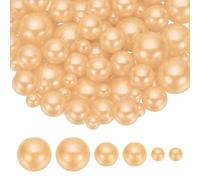 PATIKIL Perles Fausses 8/14/20 mm150 Pcs Perles Flottantes sans Trou pour Remplissage De VaseDecoration De Centre De Table Decoration Maison Table Bougies Flottantesjaune Clair Clair