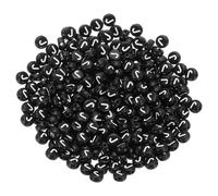 PATIKIL Perles rondes à lettres, 300 pièces de lettres J en acrylique noir avec lettres blanches pour la fabrication de bijoux, la fabrication de colliers DIY, blanc