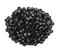 PATIKIL Perles rondes à lettres, 300 pièces Lettre l Perles d'Alphabet en Acrylique Noir Lettres Blanches pour la Fabrication de Bijoux Fabrication de Bracelets Colliers DIY, Blanc