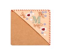 PATIKIL personnalisés Brodé Coin Marque-page, Mignon Fleur Feutre Cousu Triangle Livre Marque Page Marqueur pour Femmes Hommes Livre Amoureux Professeurs, Rose, Lettre M