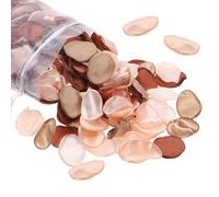 PATIKIL Pétales Rose Soie, 300 Pack pétales Fleurs artificielles pour Panier Fleurs Fausses pour décoration Mariage, Table dîner, d'allée, Marron/Orange/Blanc crème
