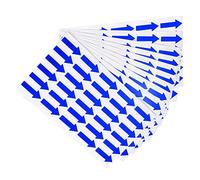 PATIKIL Petit Flèche Autocollant Étiquette 1.2x0.4", 300 Pcs Adhésif Couleur Codage Signe Décalque pour Gaz Flux Direction Inspection Défaut Marquage, Bleu
