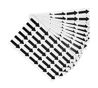 PATIKIL Petit Flèche Autocollant Étiquette 1.2x0.4", 300 Pcs Adhésif Couleur Codage Signe Décalque pour Gaz Flux Direction Inspection Défaut Marquage, Noir