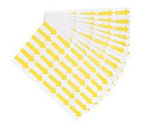 PATIKIL Petit Flèche Autocollant Étiquette 1.2x0.4", 300 Pcs Adhésif Couleur Codage Signe Décalque pour Gaz Flux Direction Inspection Défaut Marquage, Jaune