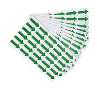 PATIKIL Petit Flèche Autocollant Étiquette 1.2x0.4", 600 Pcs Adhésif Couleur Codage Signe Décalque pour Gaz Débit Direction Inspection Défaut Marquage, Vert