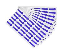 PATIKIL Petit Flèche Autocollant Étiquette 1,2x0,5", 180 pcs Adhésif Couleur Codage Signe Autocollant pour Gaz Débit Direction Inspection Défaut Marquage, Bleu