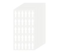 PATIKIL Petites Étiquettes Autocollantes Flèches 3cm x 1cm, 360 Pièces Autocollants Flèches Signalisation Codage Couleur Pour Marquage Défauts Inspection Direction Flux Gaz, Blanc