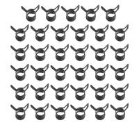 PATIKIL Pinces de serrage à ressort pour tuyau de 5-6mm de diamètre extérieur, 35 Pack Clips de bande de tension constante en silicone pour tuyau d'air, tuyau d'eau, noir