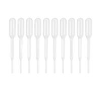 PATIKIL Pipettes compte-gouttes 0.2ml, 60pcs Pipettes en plastique Pipettes jetables Pipette transfert Pipette en plastique graduée pour scientifique Résine DIY Art Maquillage Huile