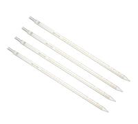 PATIKIL Pipettes Larme Graduées 4 Pcs 25ml Verre Borosilicate Réutilisable Pour Transfert Liquide Pour Laboratoire, Chimie, Transparent