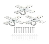 PATIKIL Plafond Crochet Trousse, 3 Ensemble Croix Désign Métal Plaque Support Cintre Support Plafond Ventilateur Luminaire pour Accrochage luminaire Lustre