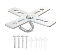 PATIKIL Plafond Crochet Trousse, Croix Désign Métal Plaque Support Cintre Support Plafond Ventilateur Luminaire pour Accrochage luminaire Lustre