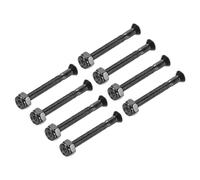 PATIKIL Planche Roulette Matériel Trousse, 1.75" Montage Vis Complet Filetage Boulons Écrous Ensemble pour Planche Roulette Croiseur, Noir
