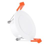 PATIKIL Plaque de Couverture de Plafond à Ressort de 2 Pouces, Garniture de Clarté Encastrée avec Boucle Adaptée aux Ouvertures de Plafond en Verre Rond de 60 à 69 mm, Blanc