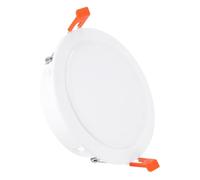 PATIKIL Plaque de Couverture de Plafond à Ressort de 4 Pouces Encastrée, Cache-Trou de Projecteur avec Boucle Adaptée aux Ouvertures de Plafond en Verre Rond de 4,1 à 4,9 Pouces, Blanc