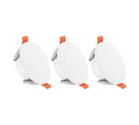 PATIKIL Plaque De Couverture De Trou De Plafond À Ressort De 94 mm / 3.7" De Diamètre, Lot De 3, Cache Décoratif Pour Trou De Projecteur Encastré, Pour Ouvertures Et Mur De 2.2-3.4", Blanc