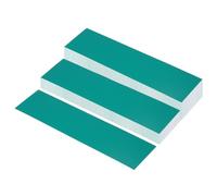 PATIKIL Plaques de Nom Vierges de 8" X 2", Lot de 30 Plaques de Nom Personnalisées Gravées au Laser, Rectangles pour Plaques de Nom pour Porte de Bureau, Vert Foncé, Blanc