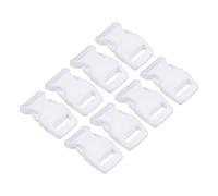 PATIKIL Plastique Boucles, 8 Paquet Rapide Côté Libération Clips pour Sangle, Ceinture, Artisanat, Réparation Sacs à Dos, Projets de Couture, Blanc, 16mm