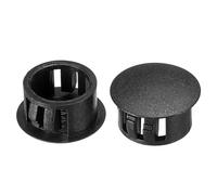 PATIKIL Plastique Trou Bouchons 16mm (5/8") Affleurant Type Noir 30Pcs