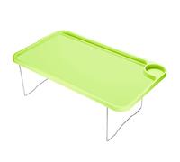 PATIKIL Plateau de petit-déjeuner, plateaux de lit avec pieds pliants, plateau de service réutilisable, pour ordinateur portable, collation, bureau pour manger, vert