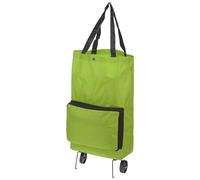 PATIKIL Pliable Shopping Chariot, Pliable Chariot Sacs Réutilisable Shopping Sacs Épicerie Sacs avec Roues pour Légumes Fruits Vêtements Stockage, Vert