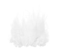 PATIKIL Plumes Colorées pour Loisirs Créatifs, 100PCS Plume de Coq en Vrac Décorative, Décorations Mariage Maison Jardin Fête Artisanat DIY Attrape-Rêves Boucles d'oreilles, Blanc