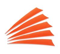 PATIKIL Plumes de flèche 50 Pcs 4 Pouces Flèche Plume Dinde Fletch Aile Droite Orange pour Tir sur Cible DIY