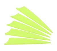 PATIKIL Plumes de flèche, Lot de 50, 4 Pouces, Empennage d'archerie pour flèche avec découpe en Bouclier pour Chasse DIY, Tir sur Cible, Vert Clair